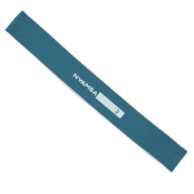Mini bande élastique fitness résistance 5 kg Textile - Turquoise