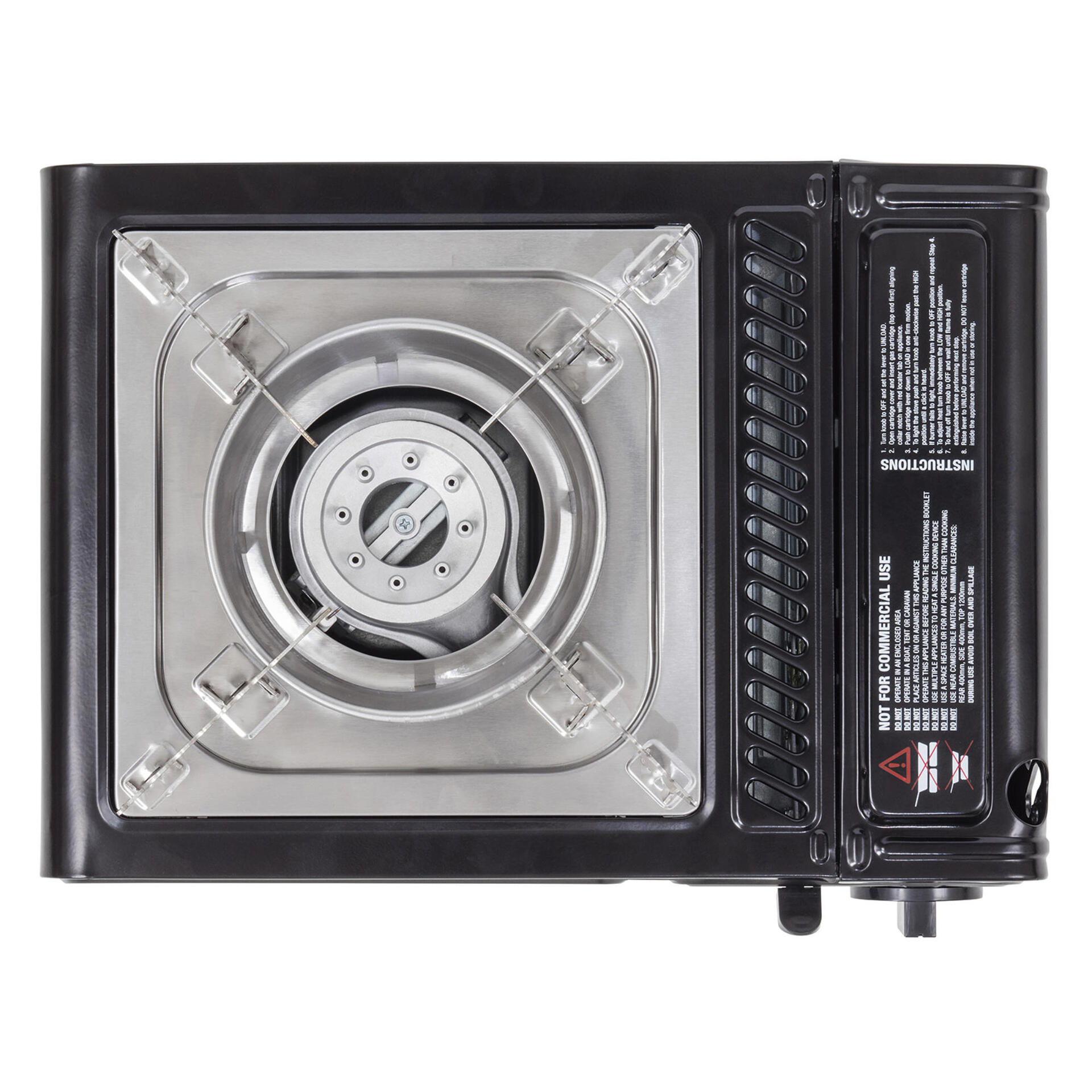 GASMATE TRAVELMATE II SINGLE BUTANE STOVE BLACK