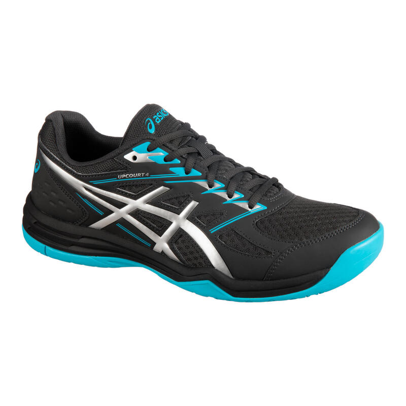 Zapatillas de BÁDMINTON SQUASH DEPORTES INDOOR UPCOURT 4 Grafito/plateado