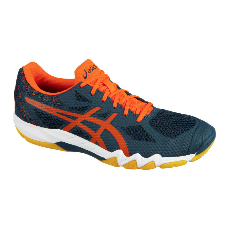 Zapatillas de Bádminton, Squash y Deportes Indoor GEL-BLADE 7 azul/rojo