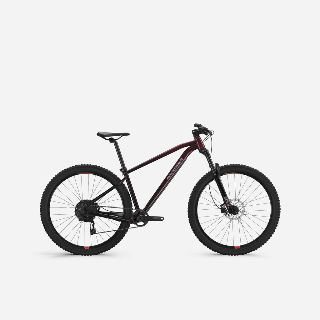 Moteriškas kalnų dviratis su 29 col. ratais „Explore 540“, slyvinis, juodas