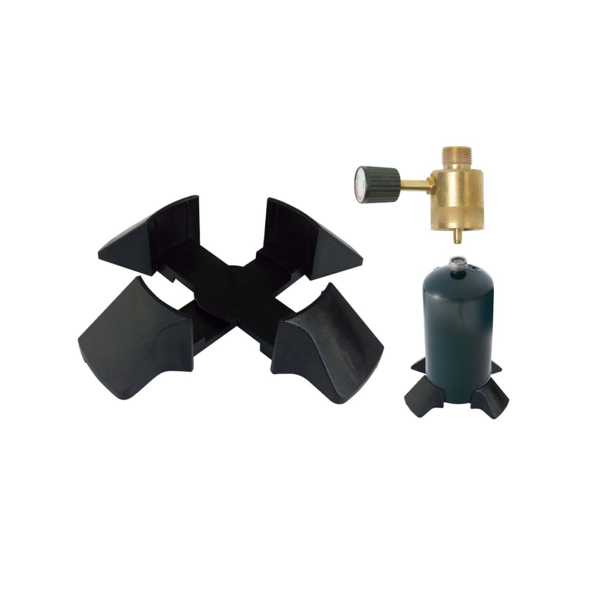 PROPANE BOTTLE STABILISING BASE WITH ADAPTOR