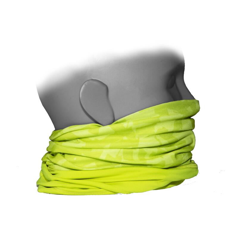 TOUR DE COU 500 BI-MATIERE JAUNE NEON