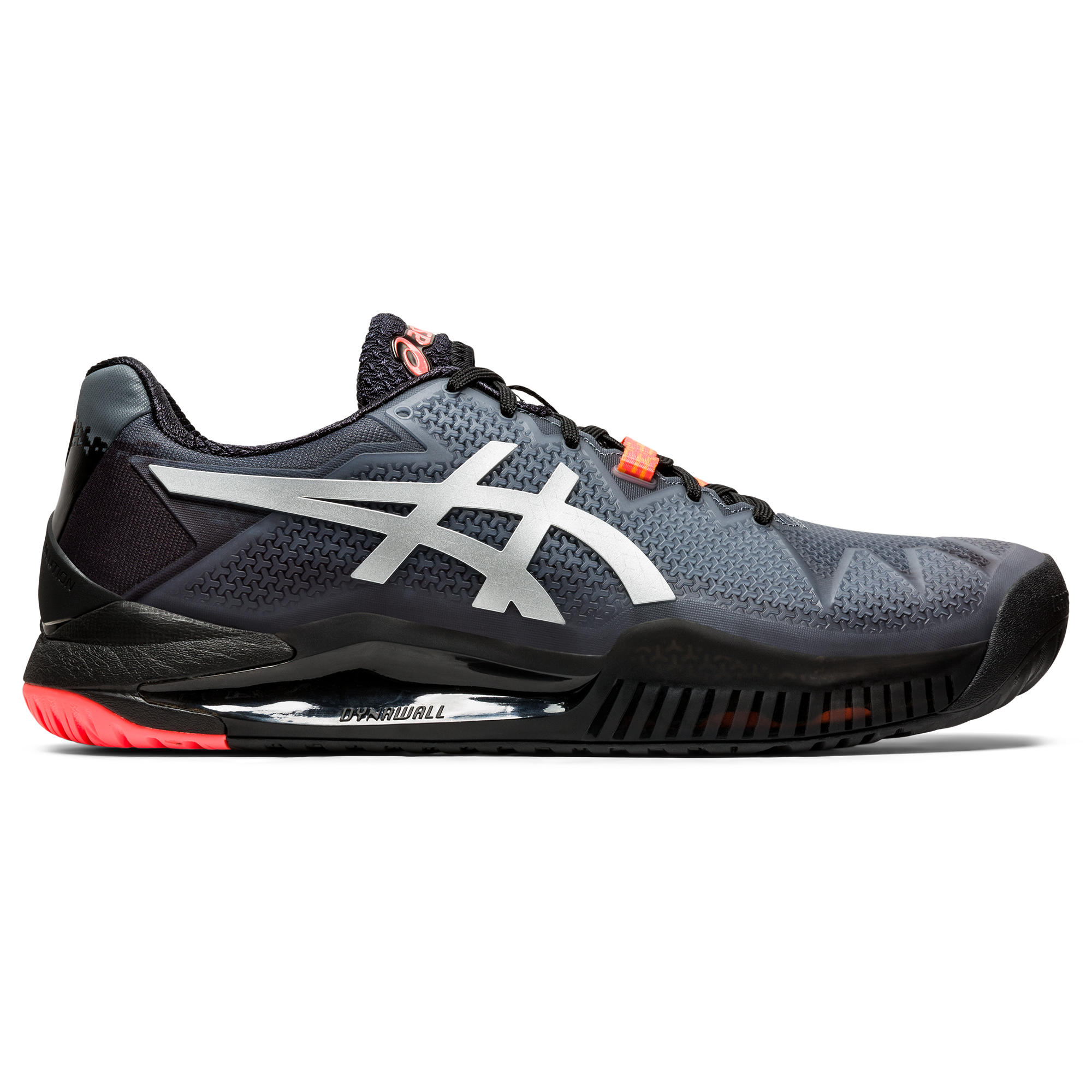 ASICS SABATILLES DE TENNIS HOME GEL RESOLUTION 8 GRIS NEGRE MULTI COURT