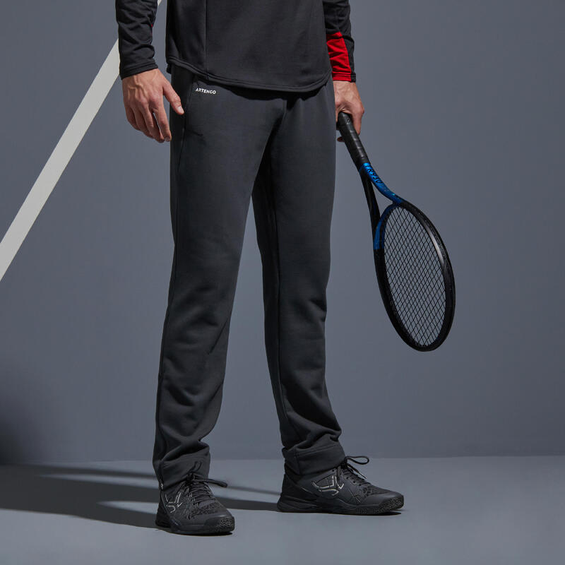 Pantalón de tenis hombre Artengo TPA500 TH gris carbono