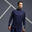 Men's Tennis Long-Sleeved Top Thermic 1/2 Zip - Navy