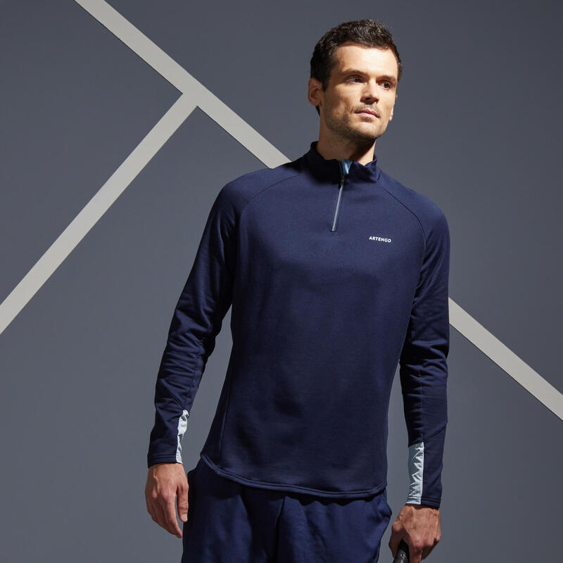 Bluză Termică cu fermoar scurt Tenis Bleumarin Bărbați