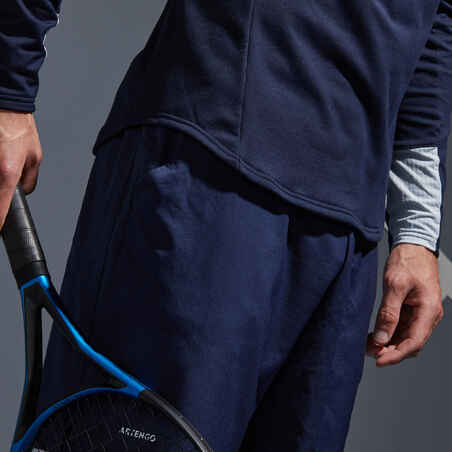 Tennis Langarmshirt TSW TH 1/2 RV marineblau