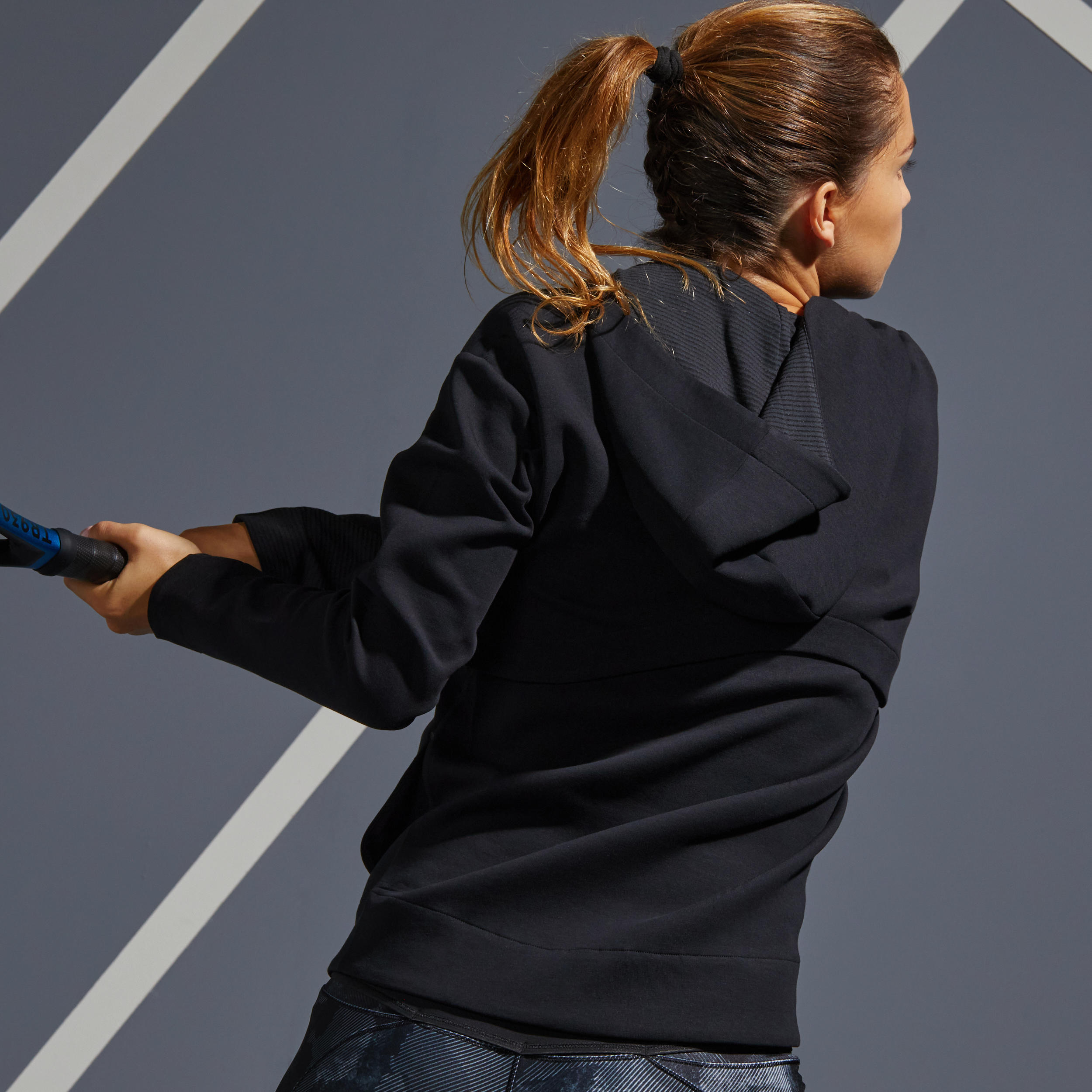 Sudadera de tenis mujer Artengo SW Dry 900 OFF  negro 2/12