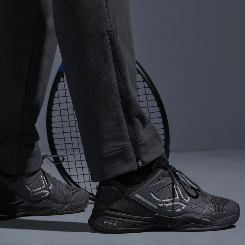 Pánské tenisové kalhoty TPA 500 Thermic šedé