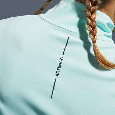 Tennis-Shirt langarm Damen - TH 900 mint