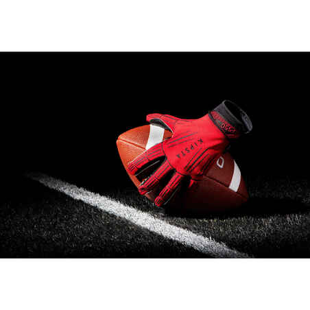 Handschuhe American Football AF550GR Erwachsene rot