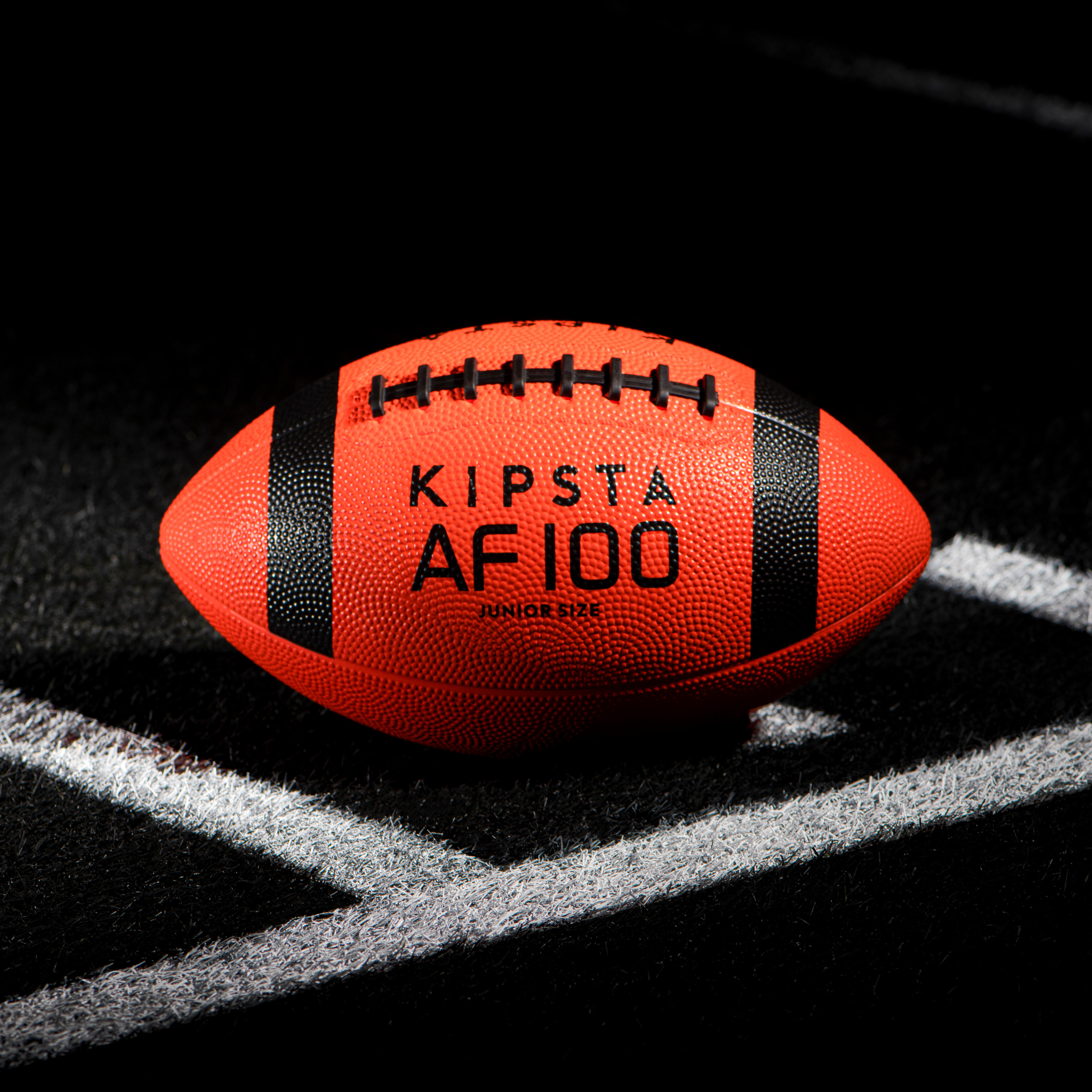 Kids American Football Ball AF100- Orange/Black