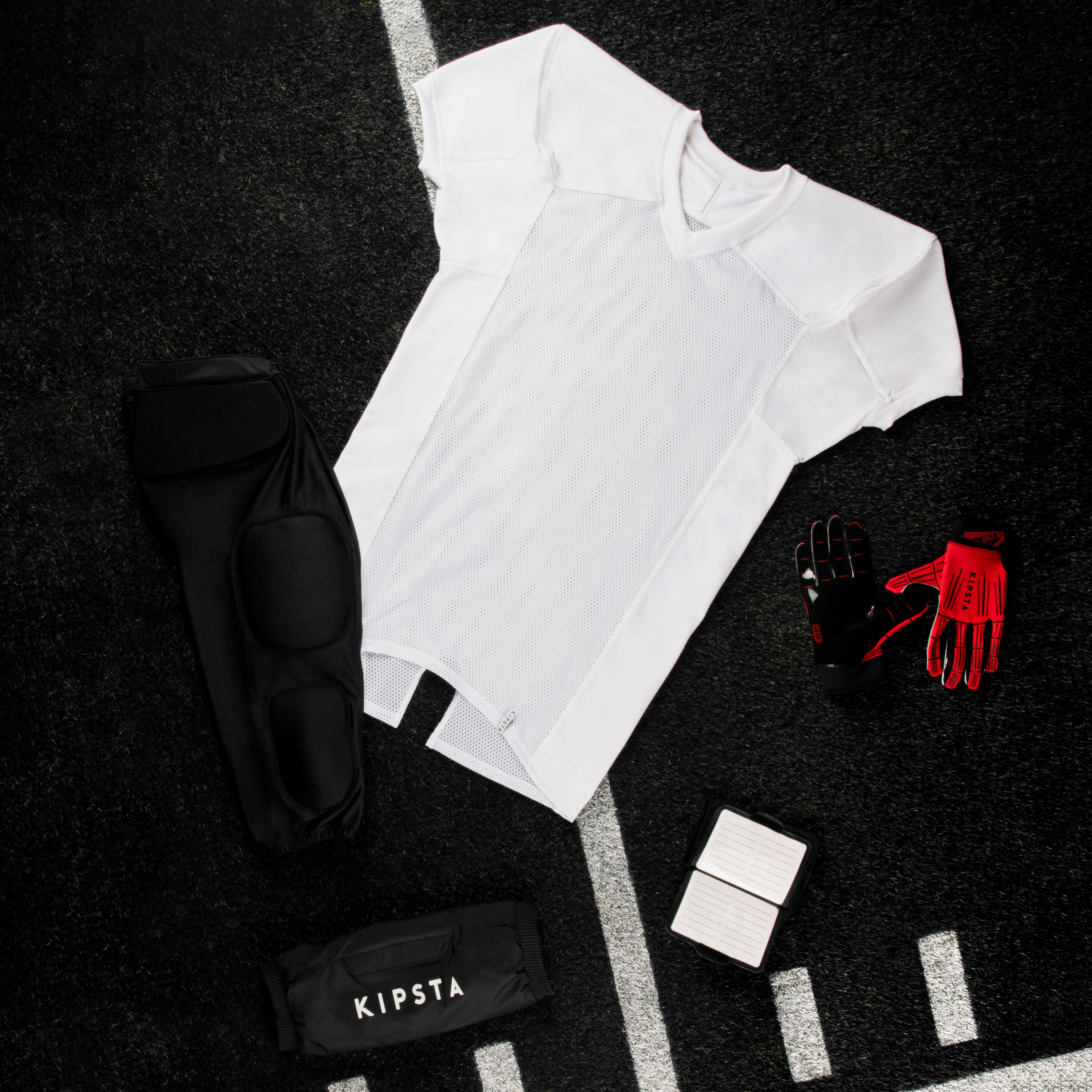PANTALÓN FÚTBOL AMERICANO CON PROTECCIÓN AF550 NEGRO 9/11