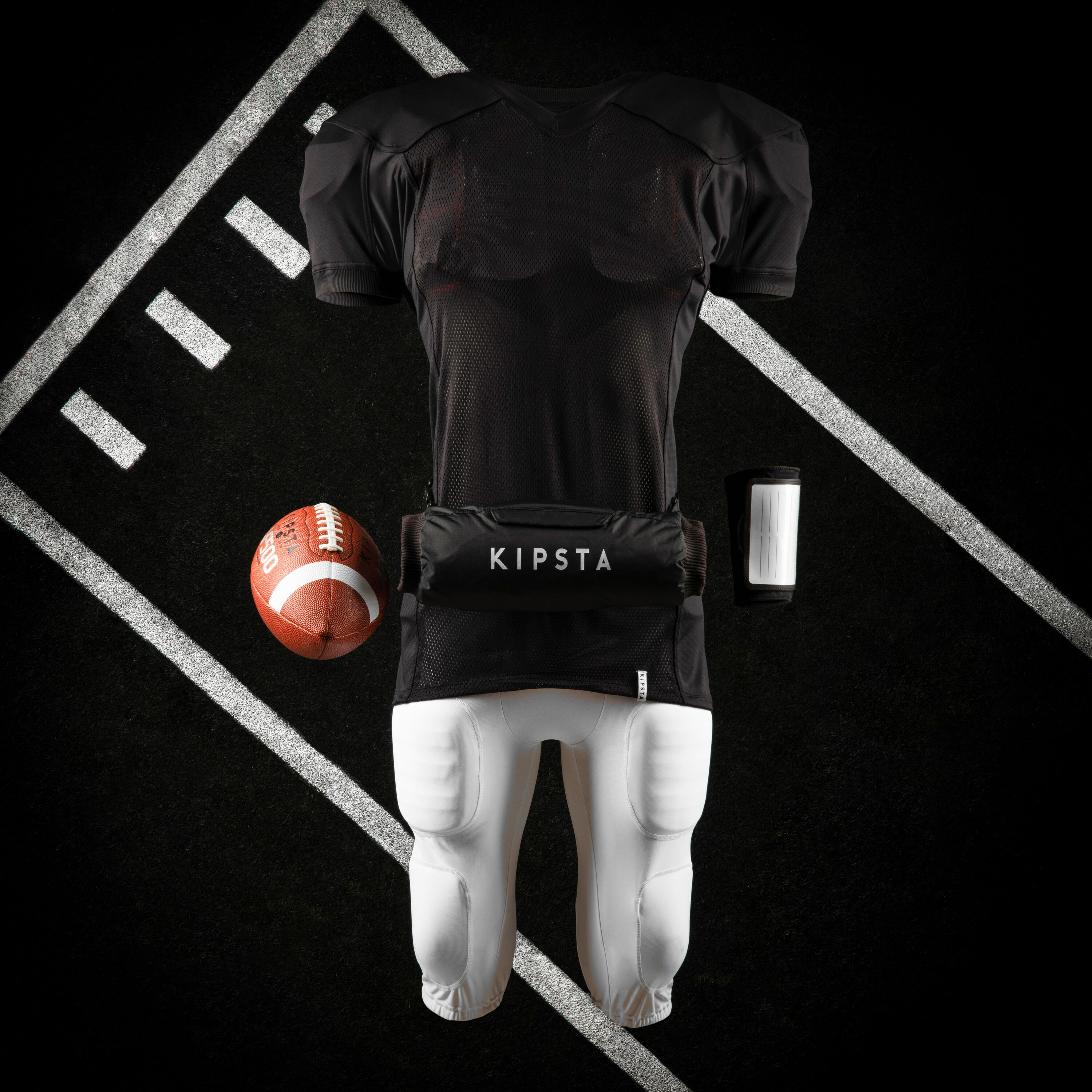 KIPSTA AF 550 Adult American Football Jersey - Black