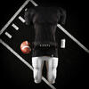 Shirt American football volwassenen AF 550 zwart