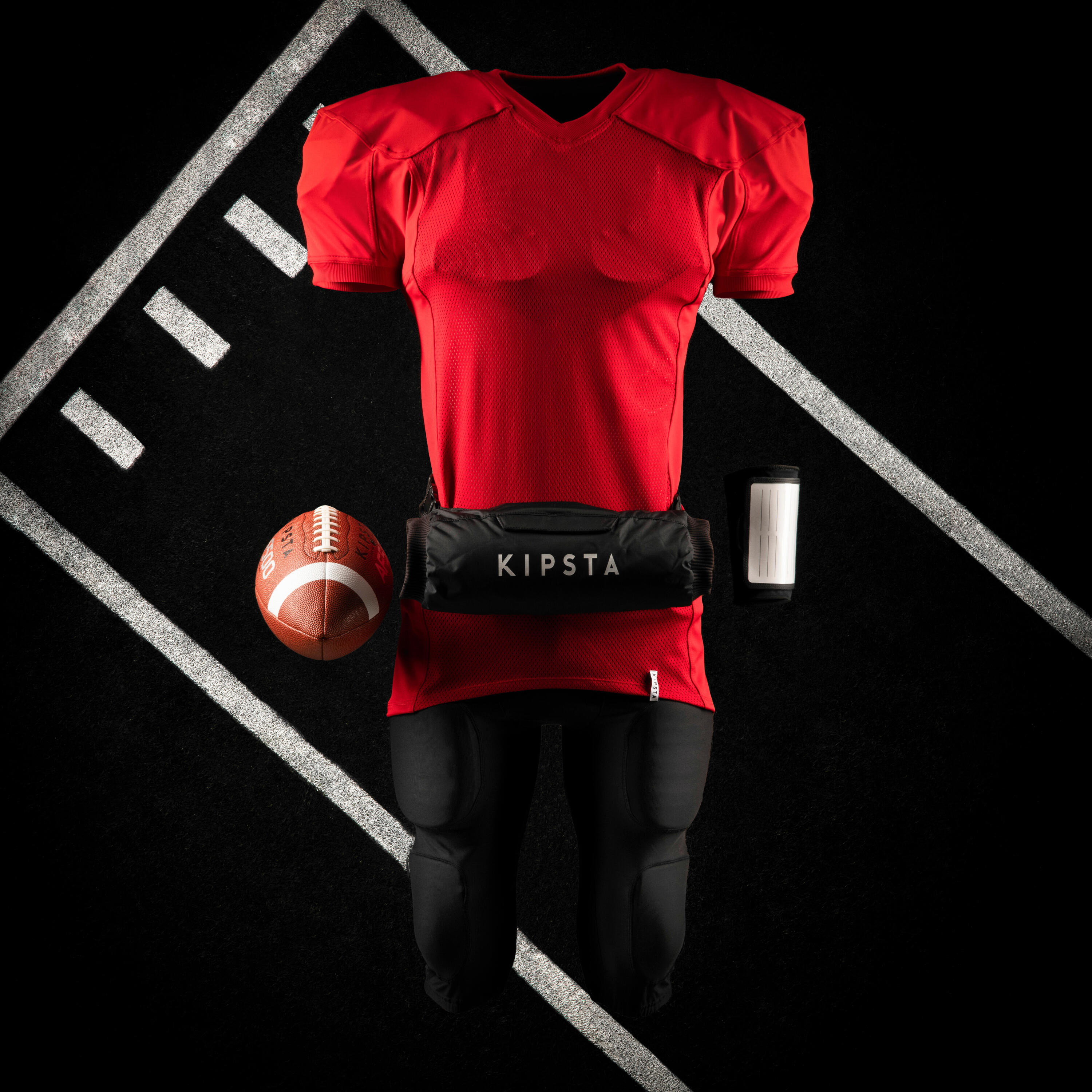 AF 550 Adult American Football Jersey - Red 4/4