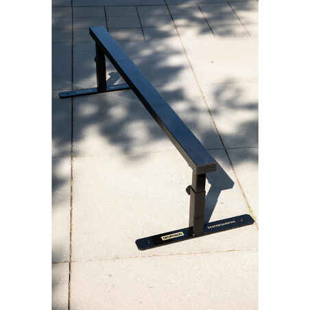 Adjustable and Connectable Skateboarding Slide/Grind Bar - Black