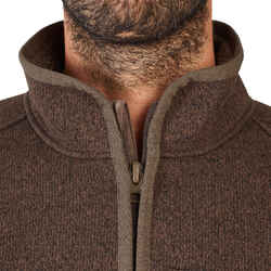 Hunting fleece 900 recycled polyester - brown.