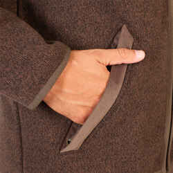 Hunting fleece 900 recycled polyester - brown.