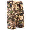 Bermudashorts 500 Camouflage Woodland V1 LTD braun