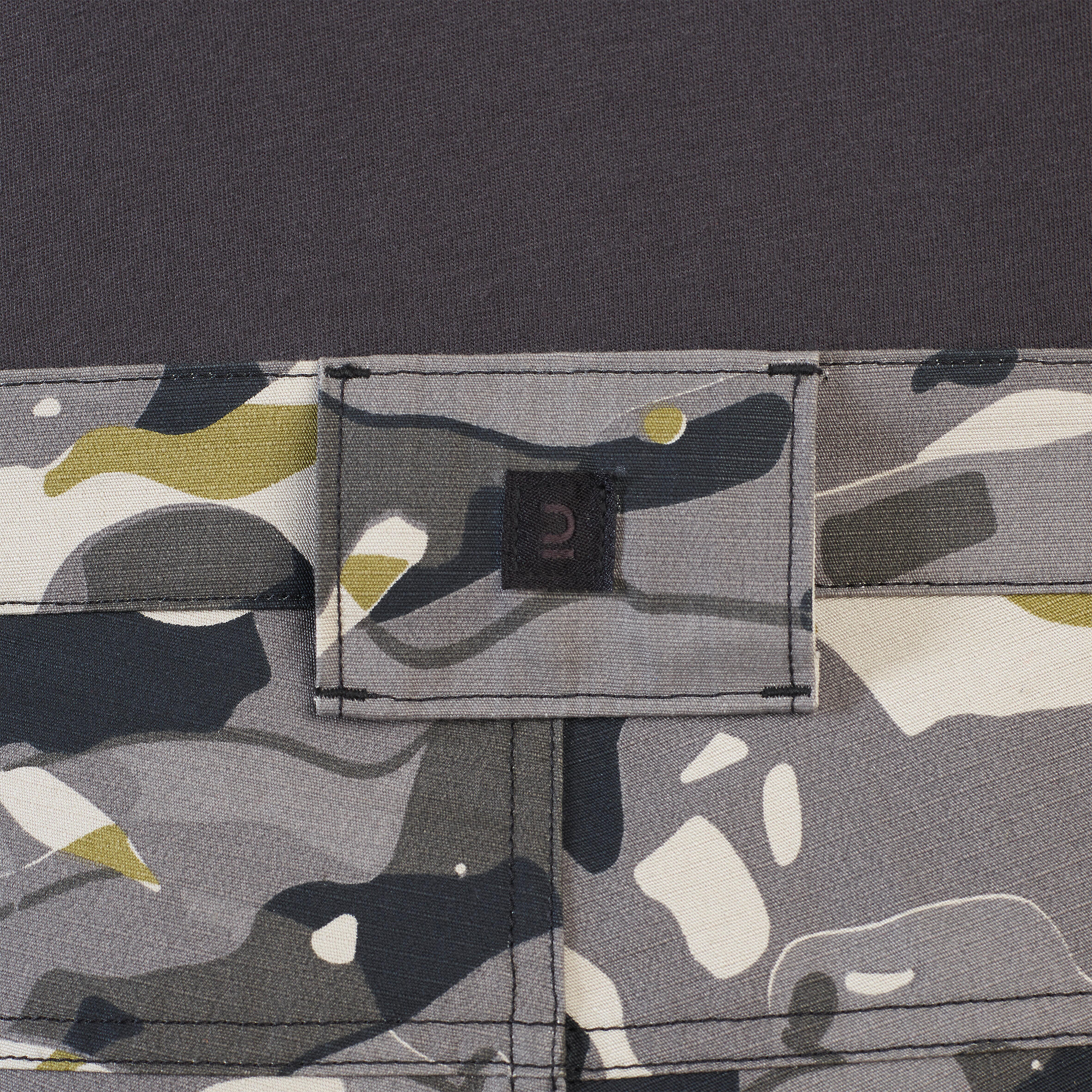 Bermuda shorts 500 - Woodland V1 mineral grey LTD camouflage 13/13