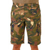 Men Cargo Bermuda Shorts Army Military Camo Print 500 - Camo Green/Brown