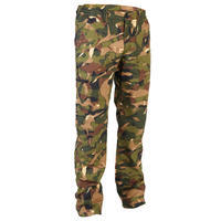 Pantalon léger chasse Homme - 100 camouflage woodland V1 vert et marron