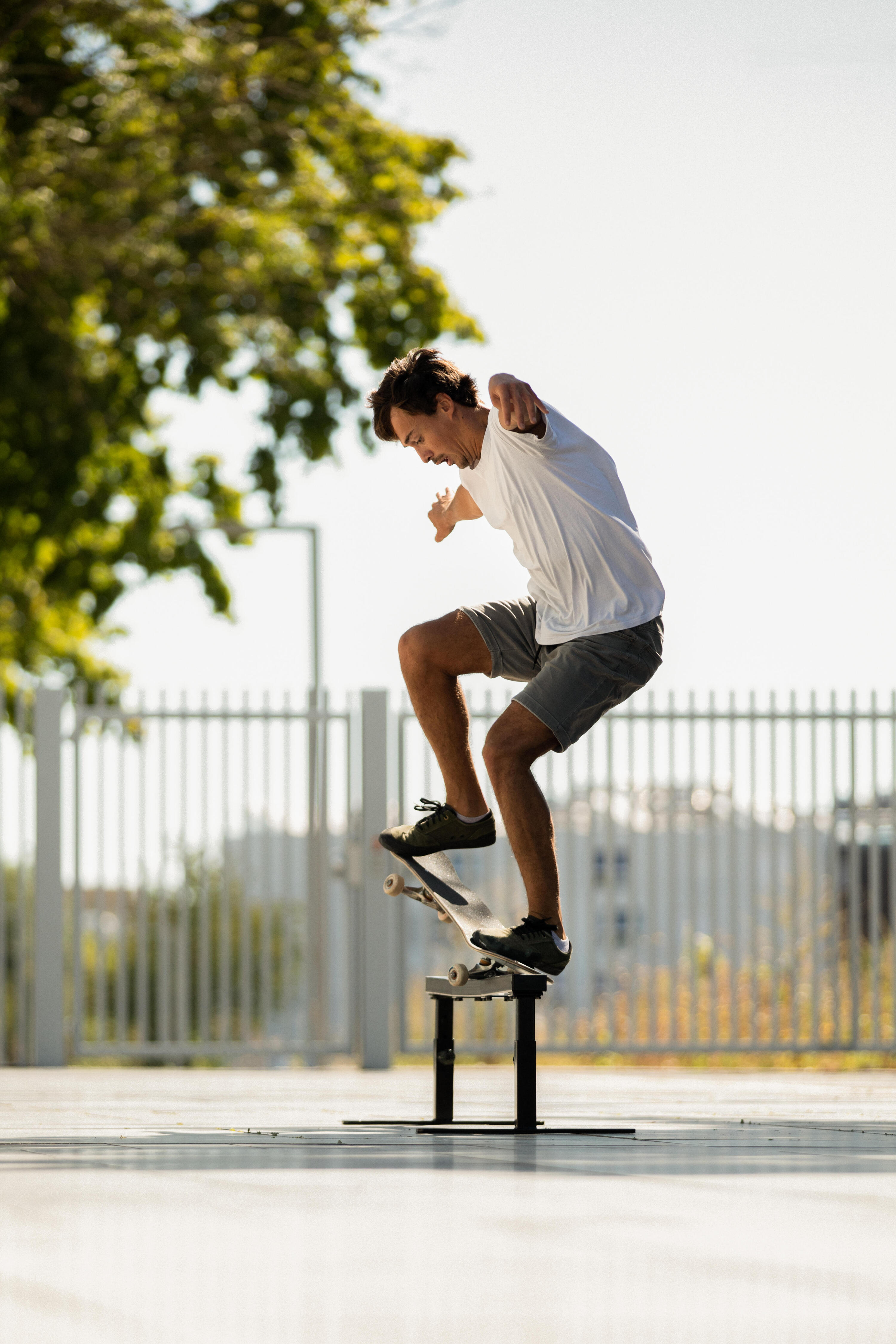 Segunda vida - Rail Skate Slide Grind Skate y Freestyle Negro Regulable Acopl... 20/24