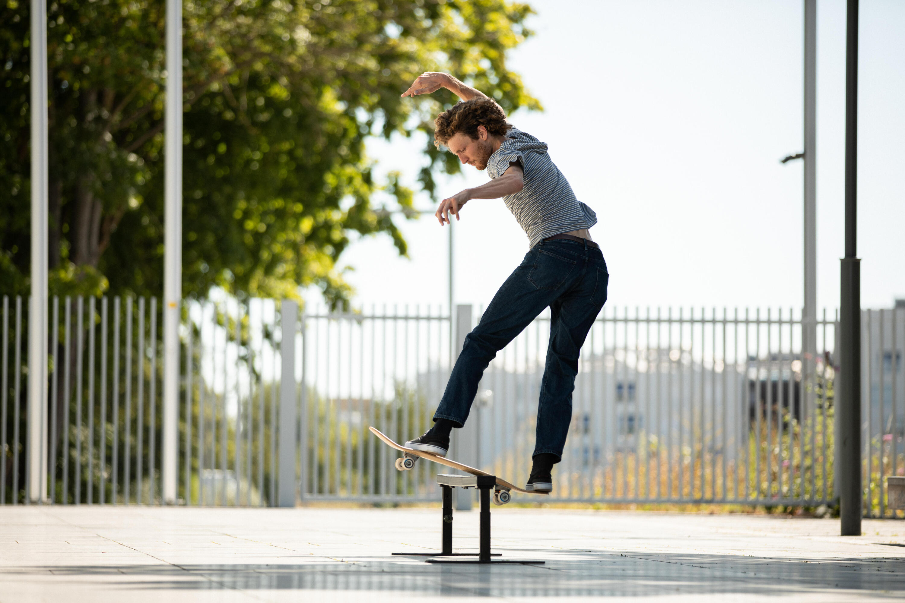 Segunda vida - Rail Skate Slide Grind Skate y Freestyle Negro Regulable Acopl... 18/24