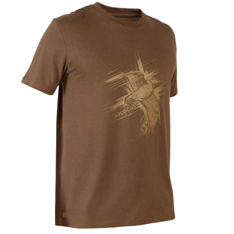 Jagd-T-Shirt 100 Schnepfe braun 