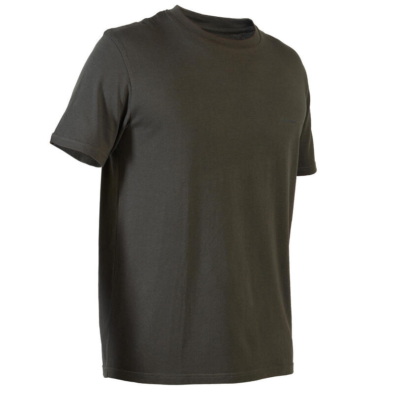 T-shirt manches courtes chasse 100 vert foncé