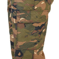 Pantaloni caccia STEPPE 300 woodland verdi SOLOGNAC | DECATHLON
