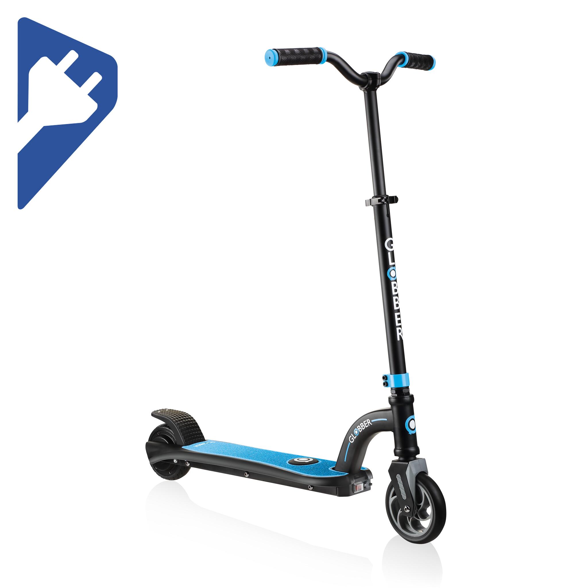 Trottinette Electrique Globber E10 Noir Et Bleu Globber Decathlon