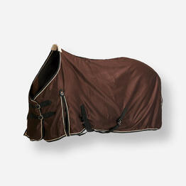 Couverture d&#039;écurie équitation poney et cheval - Stable light marron