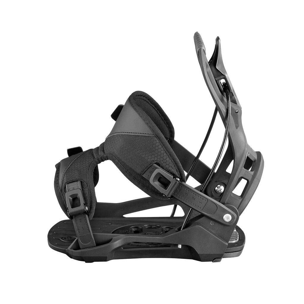 Men's and Women's All-Mountain Quick-Release Snowboard Bindings-NEXUS Black 