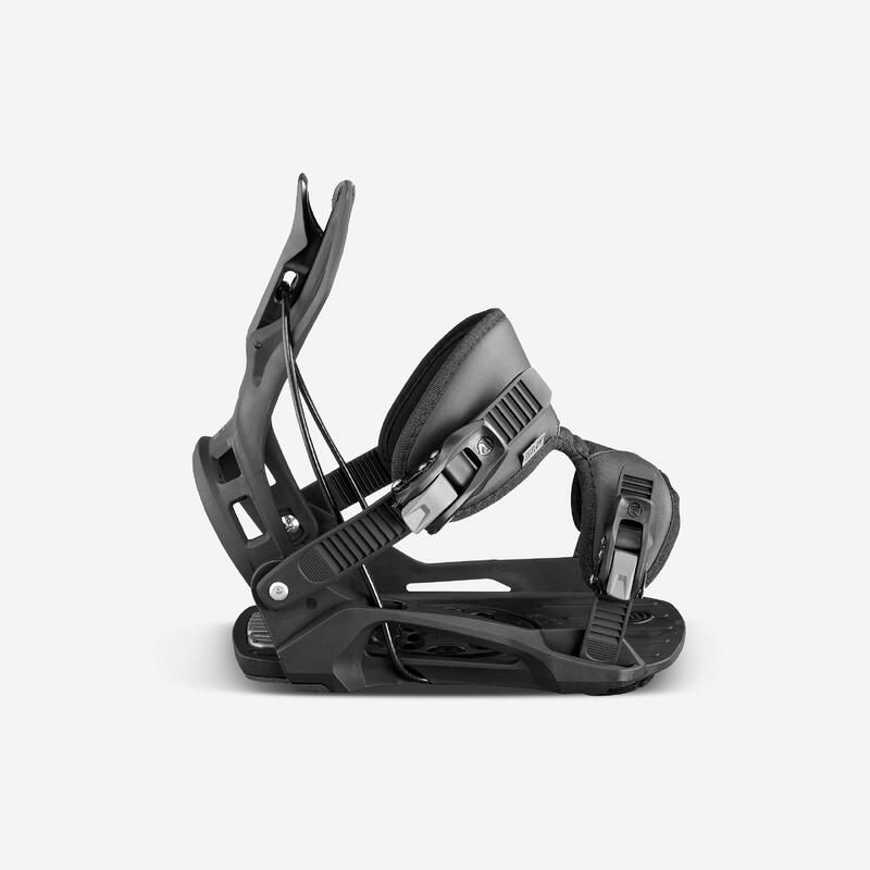 Snelle snowboardbindingen voor all mountain voor heren en dames Nexus zwart