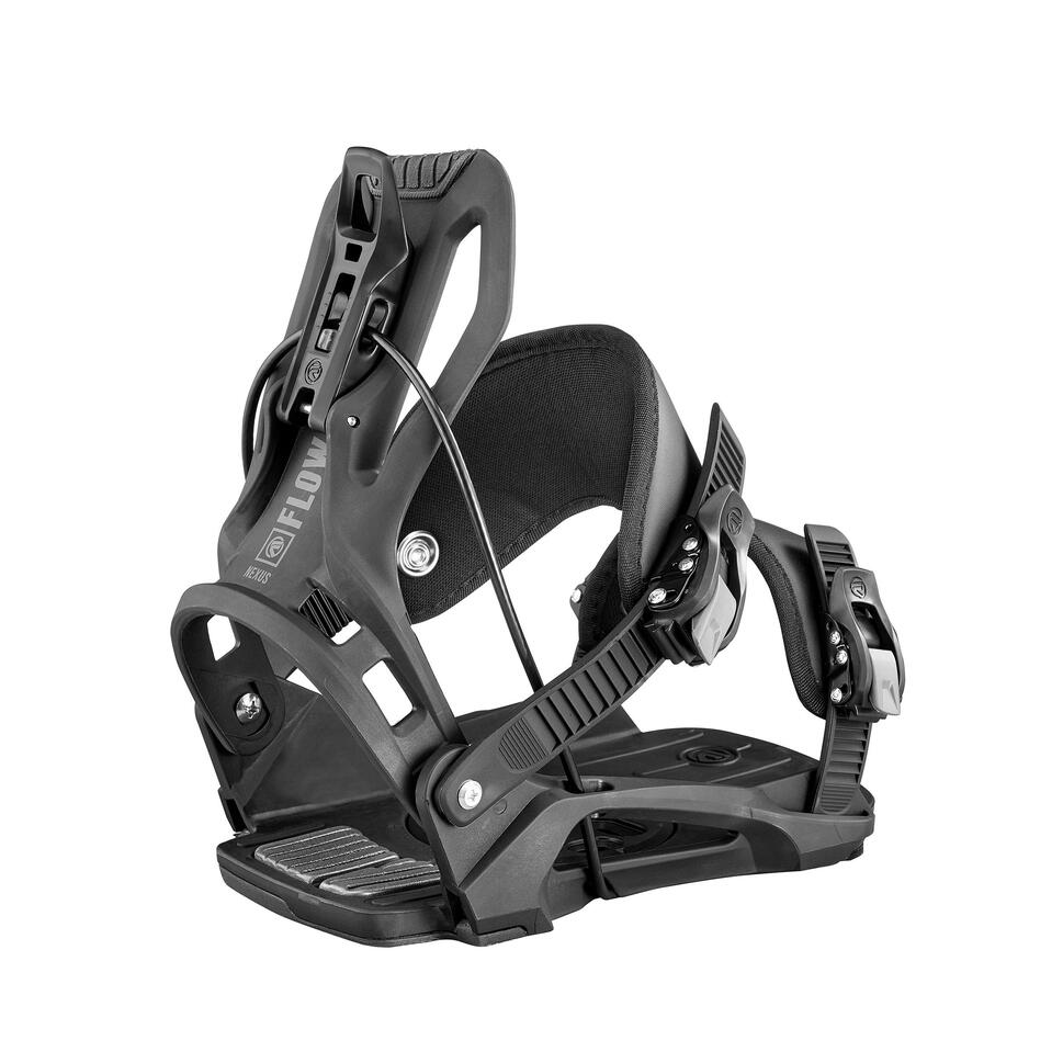 Men's and Women's AllMountain QuickRelease Snowboard BindingsNEXUS Black FLOW Decathlon