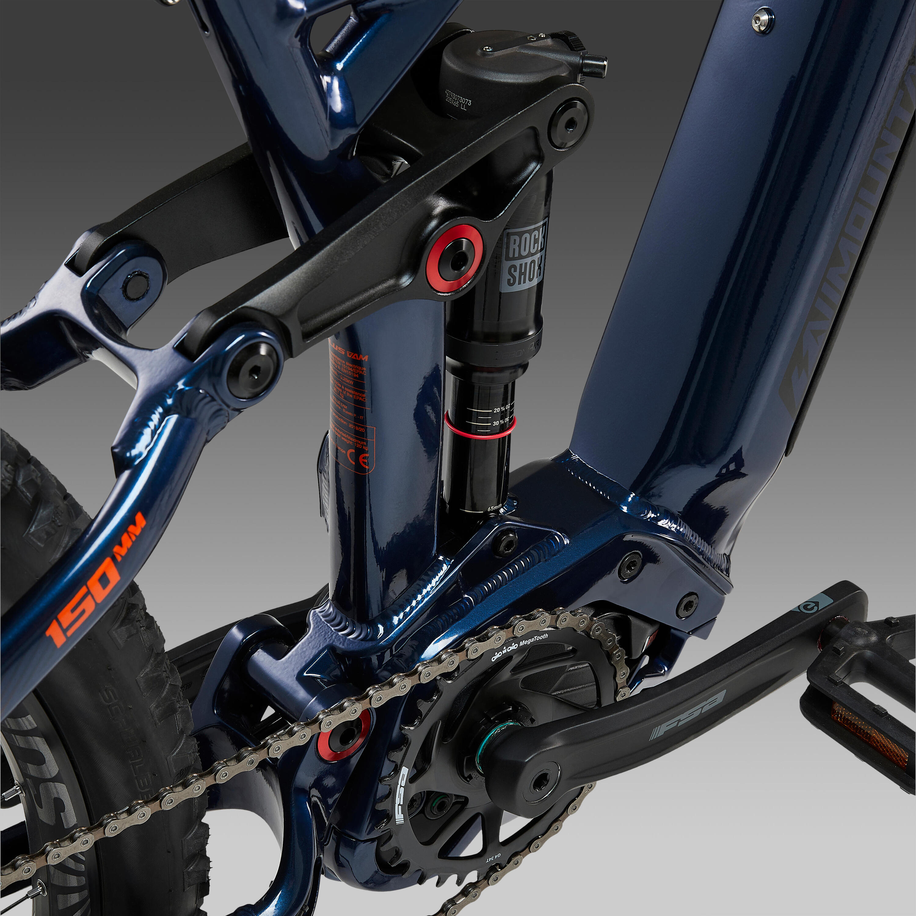 Second Hand - Mtb elettrica a pedalata assistita STILUS E-AM V2 azzurra 27.5+ 14/14