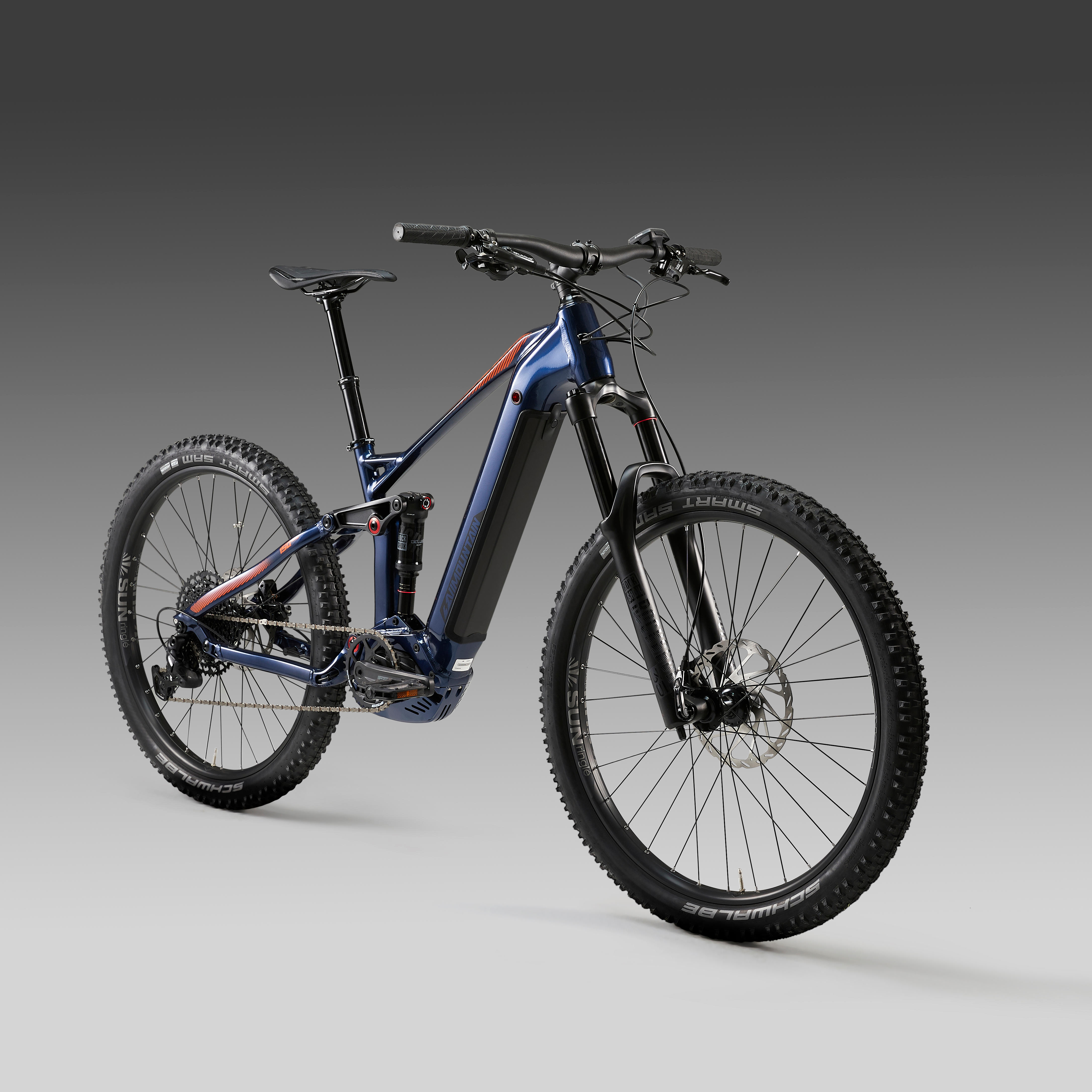 Mtb elettrica a pedalata assistita STILUS E-AM V2 azzurra 27.5+ STILUS |  DECATHLON