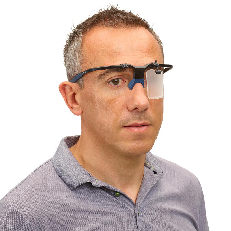 Szemüvegkeret sportlövészethez szemtakaróval és lencsetartóval