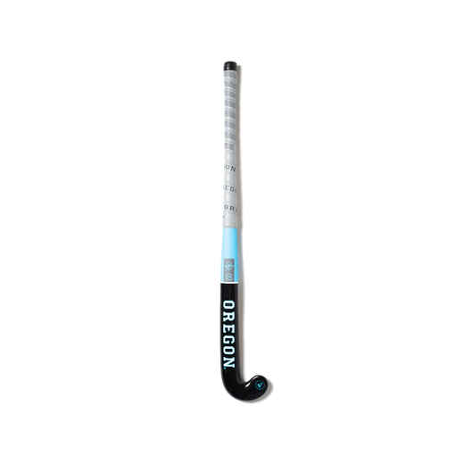 
      Kids' 10% Carbon Pro Bow Field Hockey Stick Oregon Monkey02 C10 - Black/Blue
  
