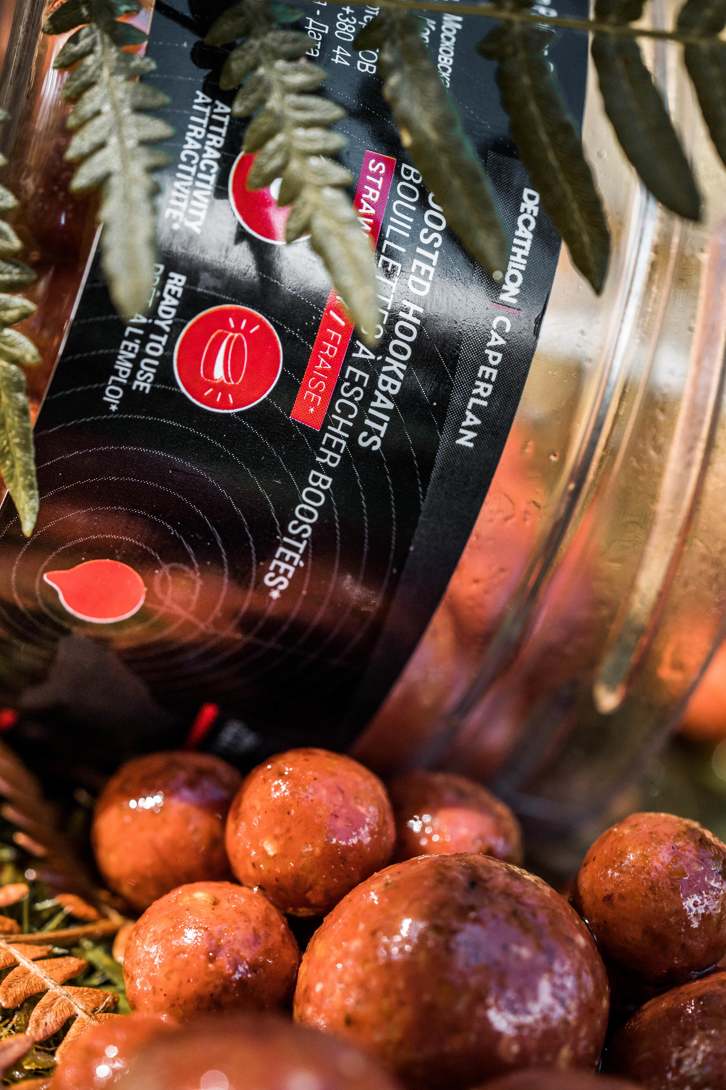 Boiles carp fishing HOOKBAITS fragola 3/9