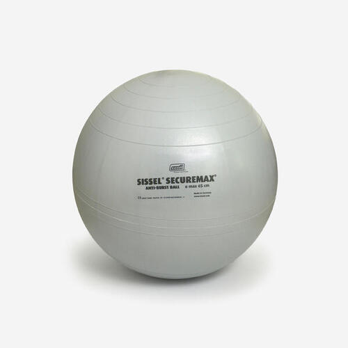 ballon de gym sissel secure max fitness taille m - 65cm gris