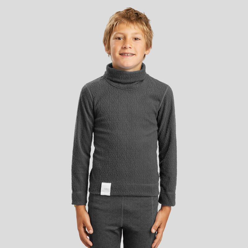 Thermoshirt voor skiën kinderen 2WARM grijs