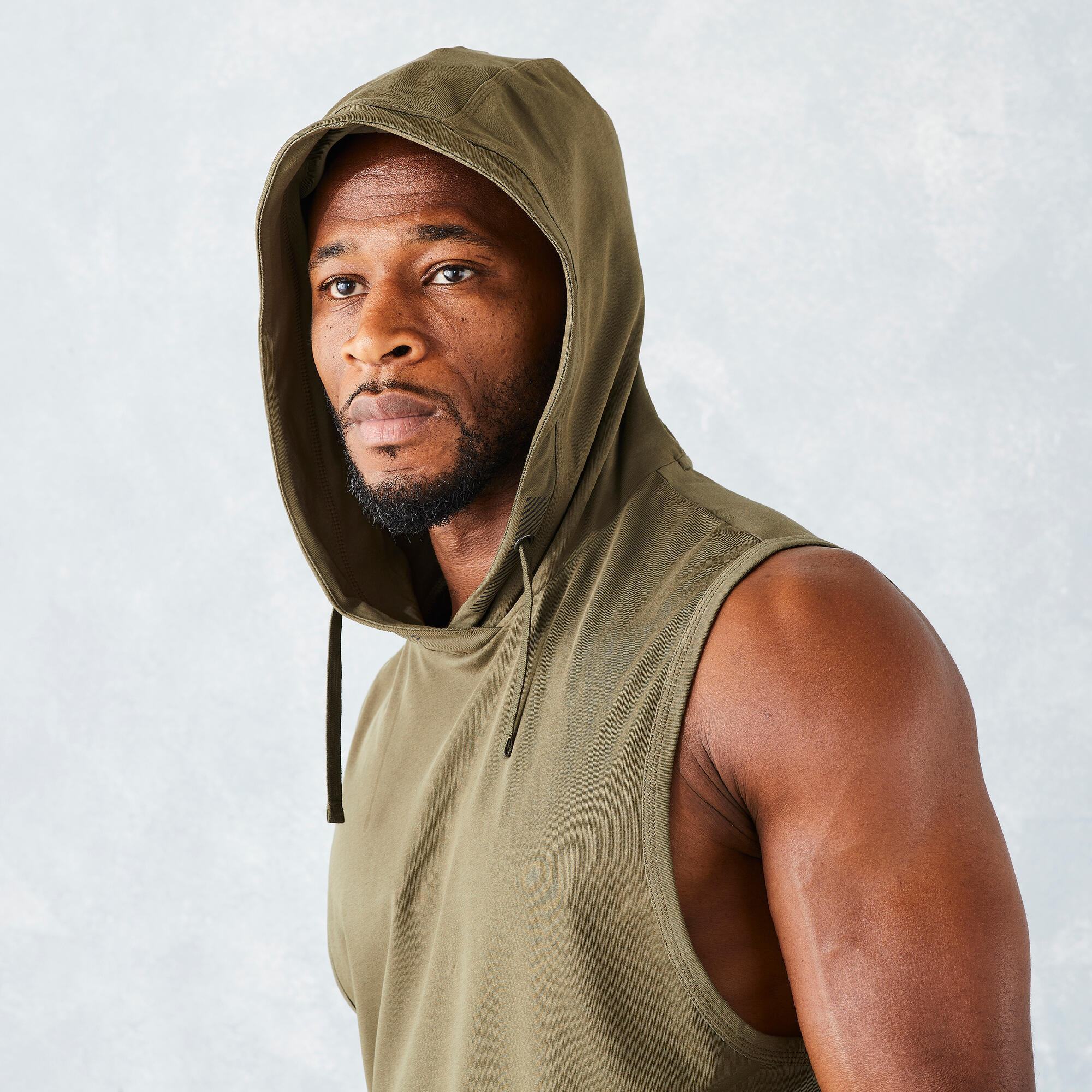 sleeveless hooded t shirt