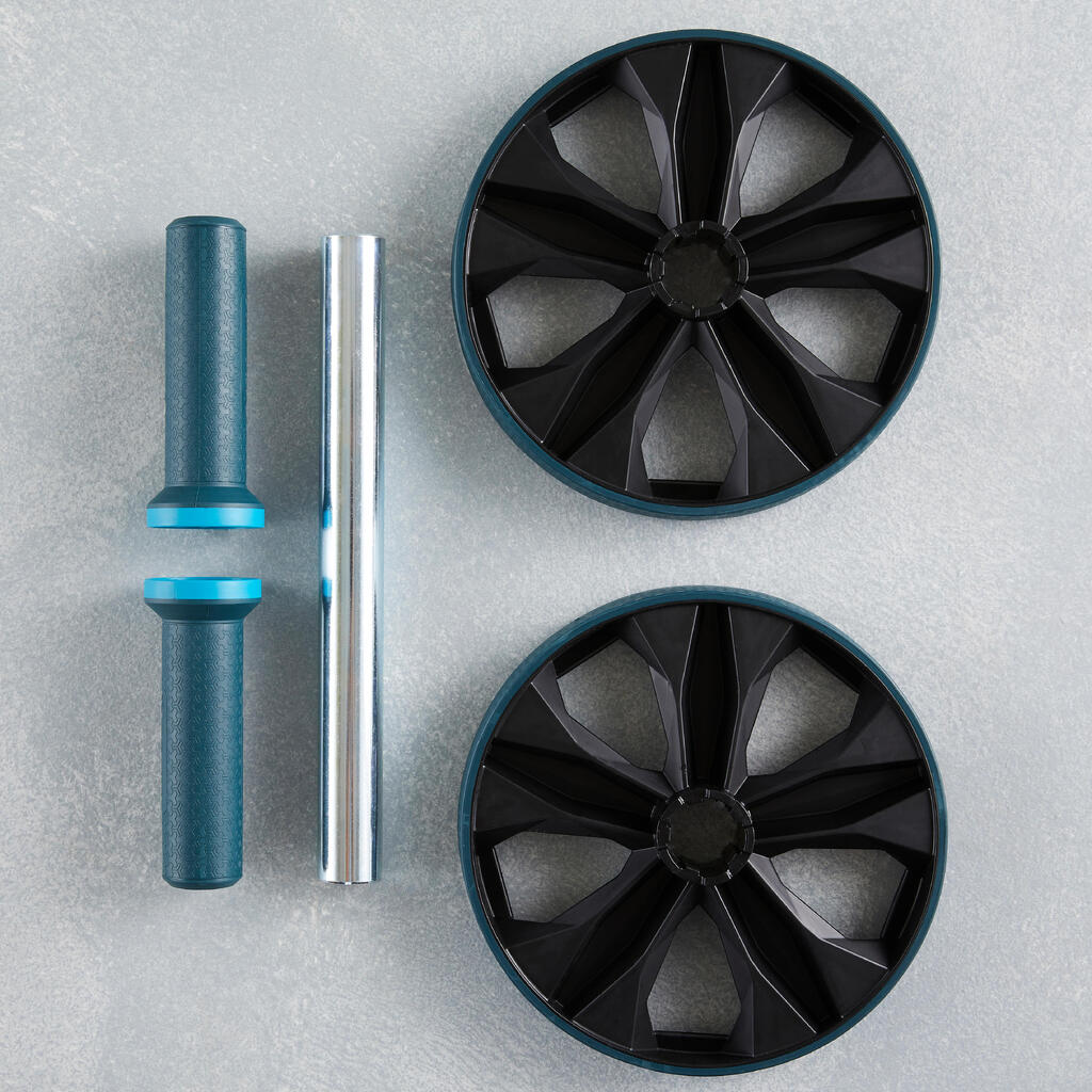 Bauchtrainer Dual-Mode - Ab Wheel blau