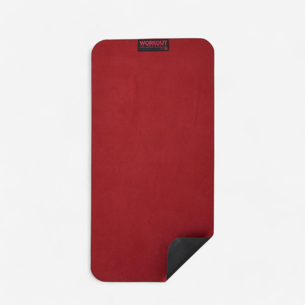 Non-Slip Weight Training Towel - Burgundy