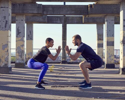 Spiertraining voor voetballers