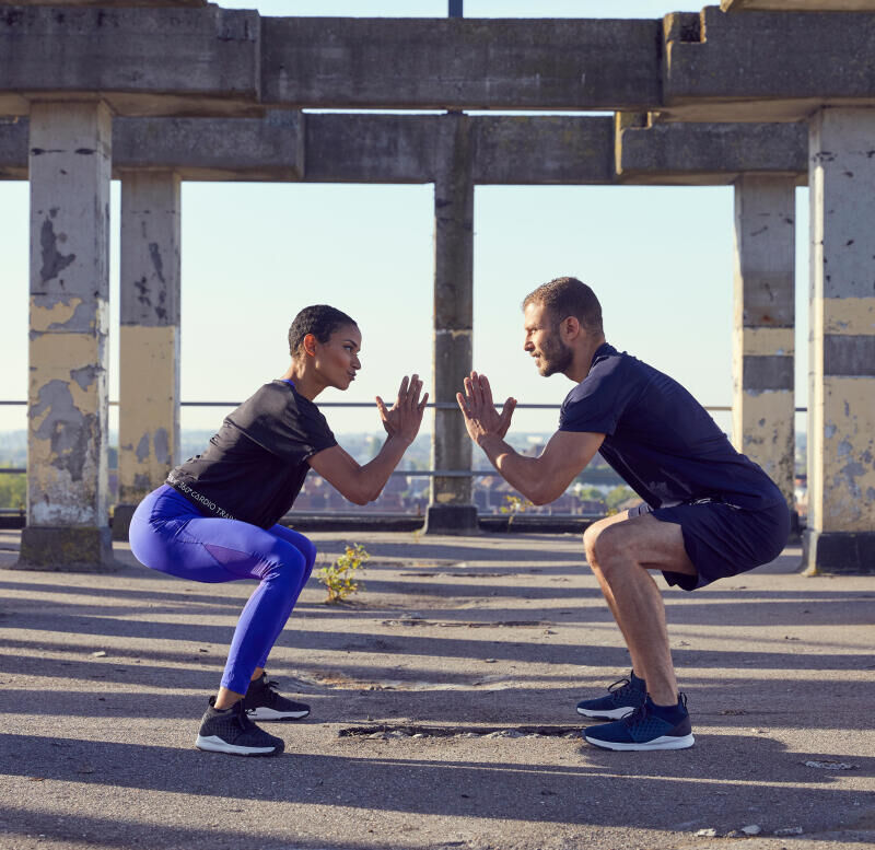 a man and a woman motivate each other